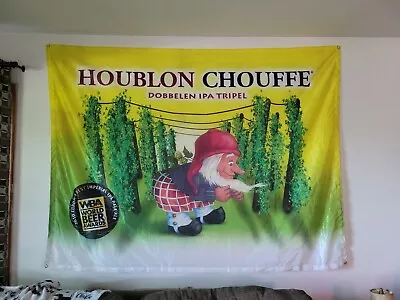 LA Chouffe Ipa Beer Gnome Figure Statue Banner Flag Sign Belgium New • $24.99