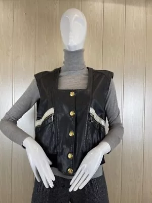 Escada By Margaretha Ley Vintage Leather Vest • $80