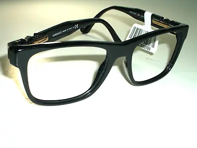 Versace Mod.3303 Gb1 55[]18 140 Shiny Black Sunglasses/eyeglass Frames Only New • $279.99