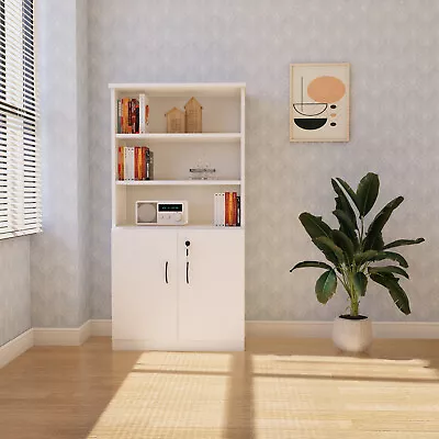 Half Door Storage Cupboard Storage Cabinet Unit Bookcase Home Office Furniture  • $532.99