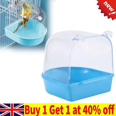 Classic Caged Bird Bath Aviary Birds Budgie Finches Canaries Shower Pet Bird NEW • £8.99