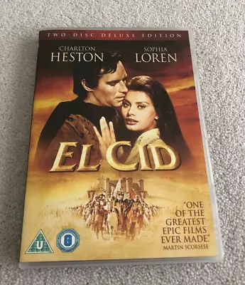 El Cid. 2 Disc Dvd Set. Region 2. Charlton Heston. Sophia Loren. Genevieve Page • £6.98