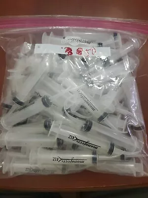 Monoject #412 Irrigation Syringes 12 CC Curved Tip - 50 • $30