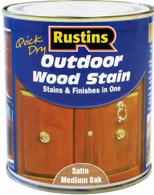 Exterior Outdoor Wood Stain Rustins Quick Dry Stains & Finishes All Shades/Sizes • £39.93