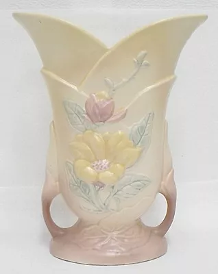 Hull Pottery Yellow Magnolia Flower Pattern 101/2   Vase Number 9 • £81.98