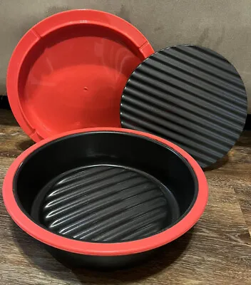 Prepology Microwave Mini Grill Pan-round. With Press Steel & Silicone • $22.50