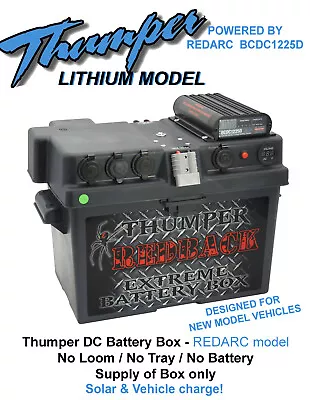 BCDC BATTERY BOX REDARC BCDC1225D Vehicle & Solar Charger Charge (Box Only) 12 V • $779