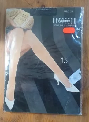 £6 • Buy Wolford Admiral 15 Tights Medium  Black 17088-5280