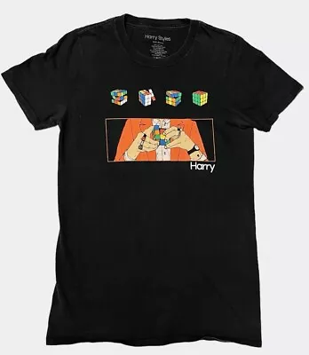 Harry Styles 2018 Rubik's Cube Tour T-Shirt Black Size Small • $125