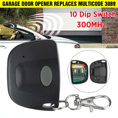 For Multicode 3089 Garage Door Opener Or Gate Opener Mini Remote Transmitter US • $11.99