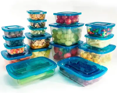 Mr. Lid Premium Attached Storage Containers | Permanently Attached Plastic Lid • $61.37