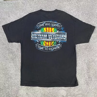 7.62 Design Shirt Mens XL Black Time Was Served Time To Honor Vietnam Veterans   • $15.72