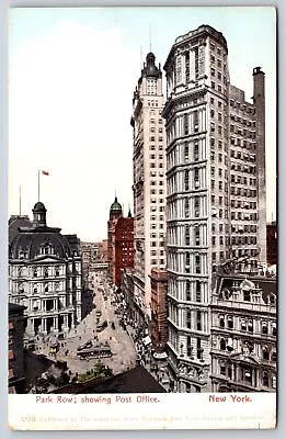 New York City~Air View Park Row & Post Office~Vintage Postcard • $3.50