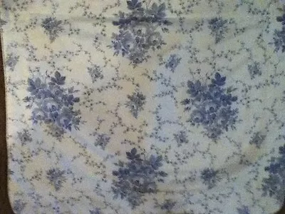 Laura Ashley Sophia Pillow Sham 20x26 Light Blue & White Rose Bouquet • $16.99