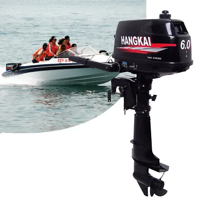 6-18 HP 2/4Stroke HANGKAI Outboard Motor Fishing Boat Engine Water Air Cooling • $525