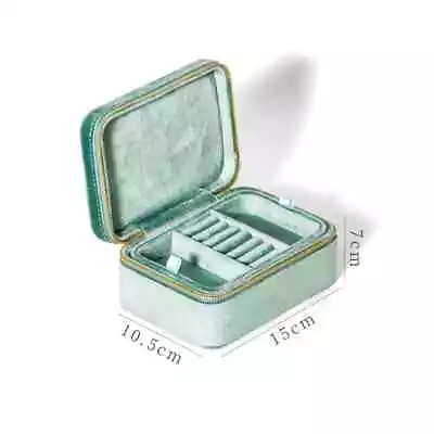 Portable Jewelry Ring Boxes Custom Velvet Necklace Earring Storage Case Holder • $59.54