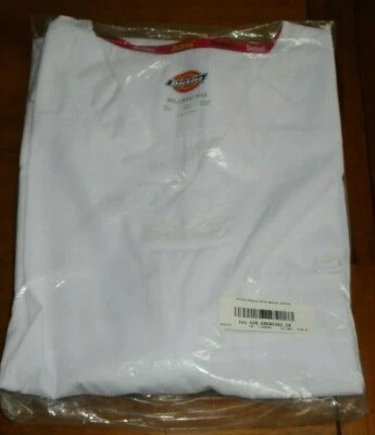 £9.95 • Buy  Dickies Unisex V-Neck White Medical Scrubs Top & (L) 5 Pocket Scrub Trousers. 