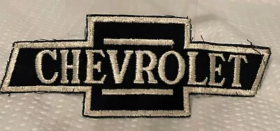 Vintage Embroidered Chevrolet Black & White Bow-tie Emblem  • $9.99