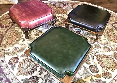 3 MCM Kling Colonial Ethan Allen Stacking Footstools Ottomans • $149.99