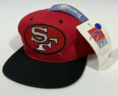 San Francisco 49ers Snapback Hat Nike Sports Specialties Cap Red Black Vintage • $72.03