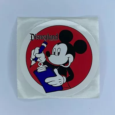 Disneyland Resort Mickey Mouse Survey Response Round Sticker NEW 3in • $9.99