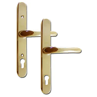 Yale Retro Adjustable 92mm Centres UPVC Lever Door Handles Furniture Gold • £44.95