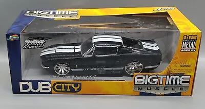 Jada Toys Bigtime Muscle Black 1967 Shelby GT-500 1:18 Scale Diecast Vehicle • $45