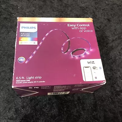 Philips 6.5ft Smart LED Light Strip 20W Wi-Fi Full Color 1600 Lumens • $14.99