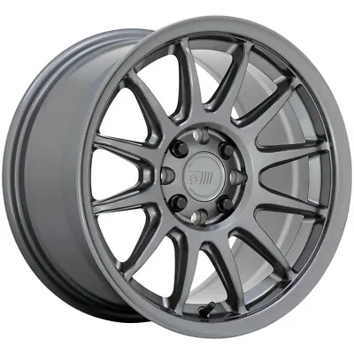 Motegi MR156 S12 15x8 4x100/4x108 +28mm Gunmetal Wheel Rim 15  Inch • $166