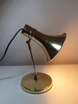 Vintage Style Gold / Brass Habitat Adjustable Desk / Side / Table Lamp • £25