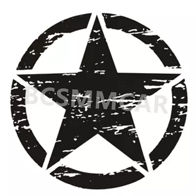 Army Star Decal Vinyl Car Sticker Truck Window Bumper DIY Decor Decals Universal • $16.89