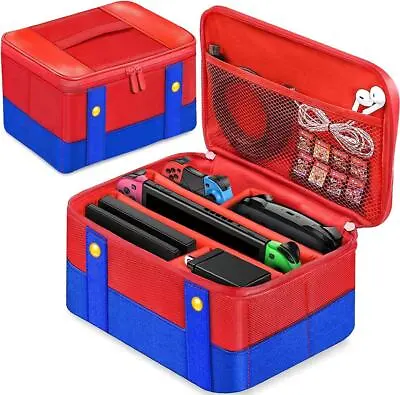 For Nintendo Switch Deluxe/OLED Console Accessories Games Storage Carrying Case • £7.99