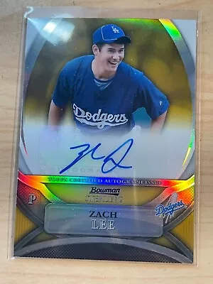 2010 Bowman Sterling Prospect Gold Ref Auto Rc Zach Lee #/50 #bsp-zl • $4.99