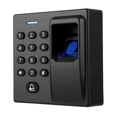 Access Control System Keypad Fingerprint Card Reader Password Black DC12V GDS • £37.13