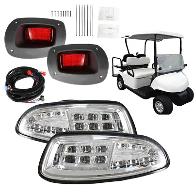 Golf Cart LED Headlight & Tail Light Kit Deluxe Street 2008-15 For EZGO RXV Set • $71.25