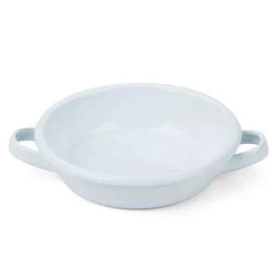 NEW Falcon Enamel Round Desert Dish With Handle White 12cm • £5.26