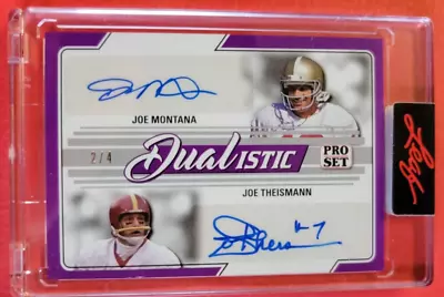 JOE MONTANA CERTIFIED AUTOGRAPH CARD #d2/4 JOE THEISMAN AUTO NOTRE DAME 49ers • $119.95