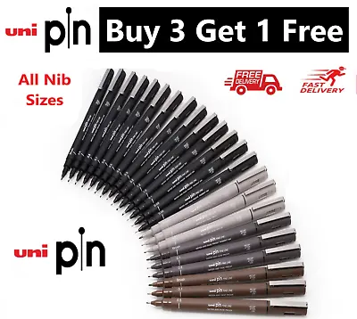£2.21 • Buy Uniball Uni Pin Fine Line Draw Sketch Technical Precise Pen - Buy 3 Get 1 Free