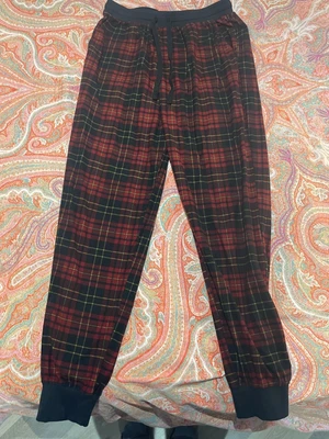 £7.99 • Buy Mens Lounge Pants Tartan Red Medium M Tesco F&f Worn Once Pyjamas