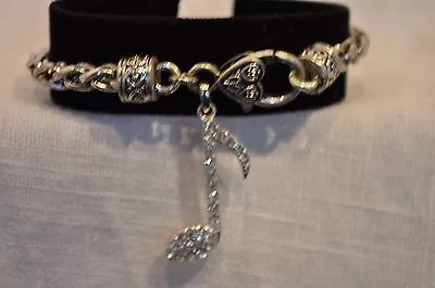 Music Note Bracelet With Crystals • $11.99
