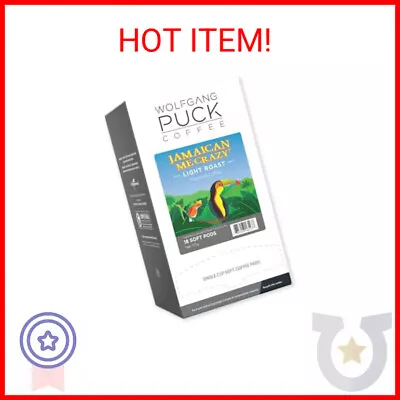 Wolfgang Puck Coffee Jamaican Me Crazy Gram Coffee 9.5 Gram Pods 18 Count • $15.90