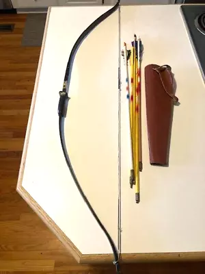 Vintage Bow And Arrow Set-martin Archery-50  Fiberglass Bow 20-25 # Usa Made • $45