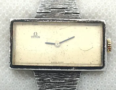 £144.62 • Buy SOLVIN TITUS Hand Wind 17J Ref.7570 Swiss Men's Steel Vintage Watch