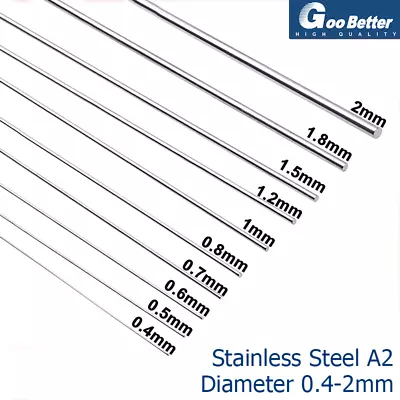 High Quality Spring Steel Wire & Rods Diameter 0.4-2mm Stainless Steel Tensile • $5.89