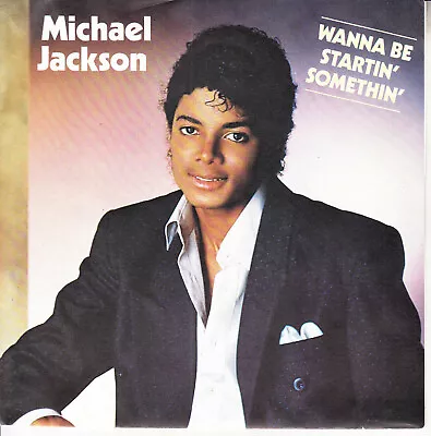 MICHAEL JACKSON  Wanna Be Startin' Somethin' PICTURE SLEEVE 7  45 Rpm Record NEW • $25.97