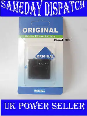 EXTENDED NEW BL-6X BATTERY FOR NOKIA 8800 SIROCCO 8800i UK SELLER • £6.99