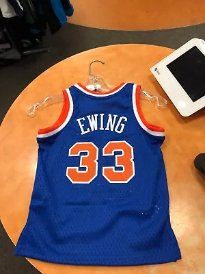 PATRICK EWING NEWYORK KNICKS  Jersey  NBA  PRESCHOOL SIZE  M & N ROYAL BLUE • $75