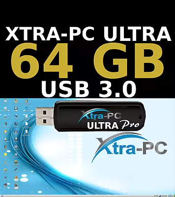 Xtra-pc Ultra Pro 64 Gb Usb 3.0 Portable Operating Systemgo Between Computers • $70