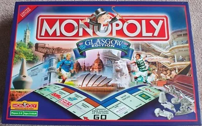 Monopoly Glasgow Edition Board Game Hasbro Winning Games • £7.95