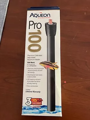 Aqueon Pro 100W Submersible Aquarium Heater For Aquariums Up To 40 Gal • $16.99